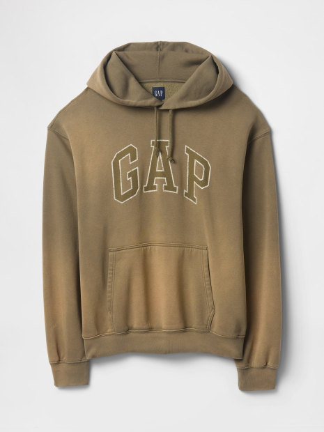 Стильное худи GAP флис 1159838881 (Зеленый M)