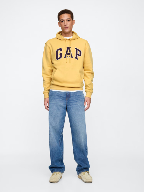Мужское худи GAP флис 1159841124 (Желтый L)