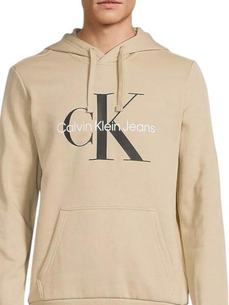 Мужское худи на флисе Calvin Klein с логотипом 1159839433 (Бежевый XXL)