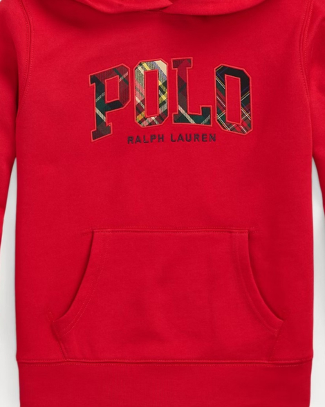 Дитяче худі на флісі Polo Ralph Lauren з логотипом 1159839814 (Червоний L)