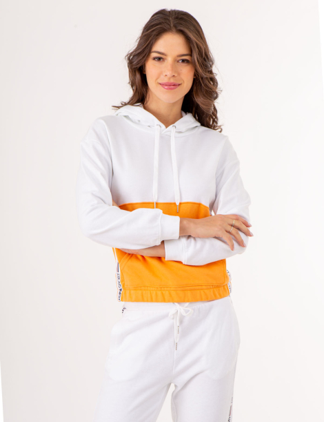 Женское худи U.S. Polo Assn с капюшоном 1159840999 (Белый M)
