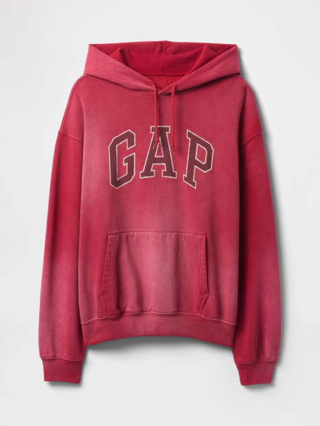 Стильное худи GAP флис 1159841563 (Красный S)
