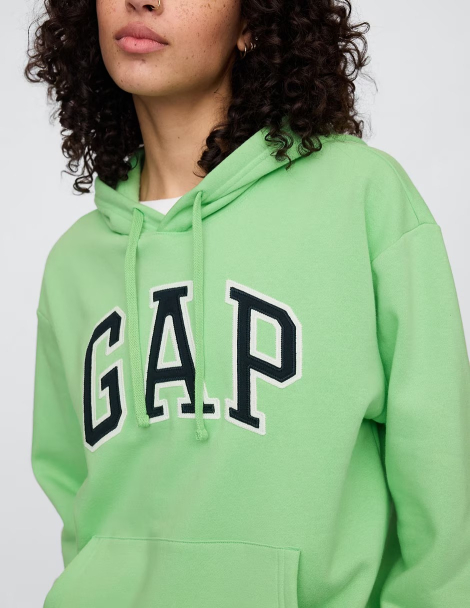 Стильное худи GAP на флисе 1159841622 (Зеленый S)
