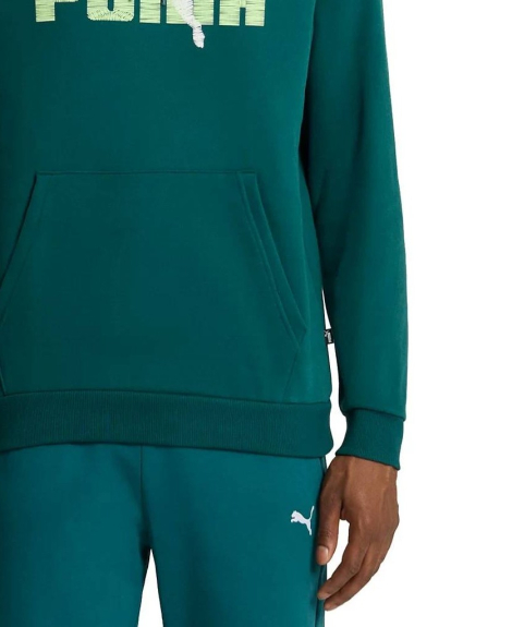 Мужское худи Puma на флисе 1159841761 (Зеленый S)