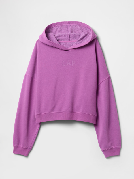 Женское худи на флисе GAP с капюшоном 1159842258 (Сиреневый L)