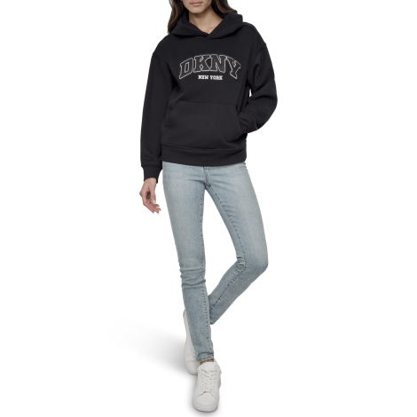Жіноче худі DKNY на флісі 1159842866 (Чорний S)