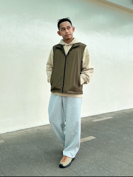 Стильне худи з капюшоном UNIQLO 1159845117 (Бежевий XL)