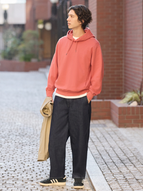 Стильне худи з капюшоном UNIQLO 1159844420 (Червоний L)