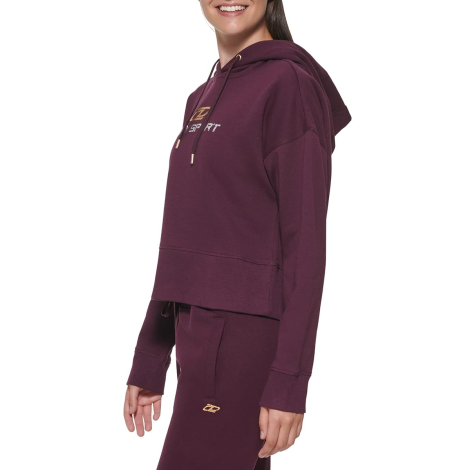 Женское худи DKNY на флисе 1159844542 (Бордовый L)