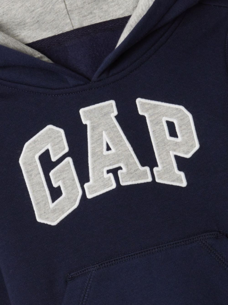 Детская худи на флисе GAP с логотипом 1159844887 (Синий 2)