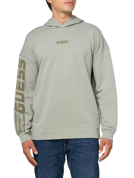 Мужское худи Guess с капюшоном 1159845327 (Зеленый L)