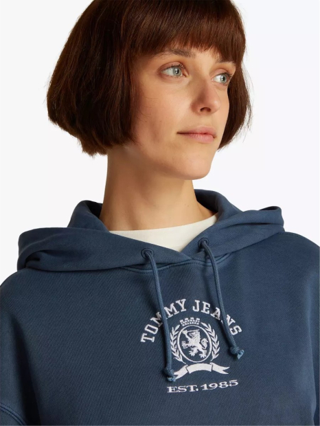 Женское худи Tommy Hilfiger с капюшоном 1159845316 (Синий M)