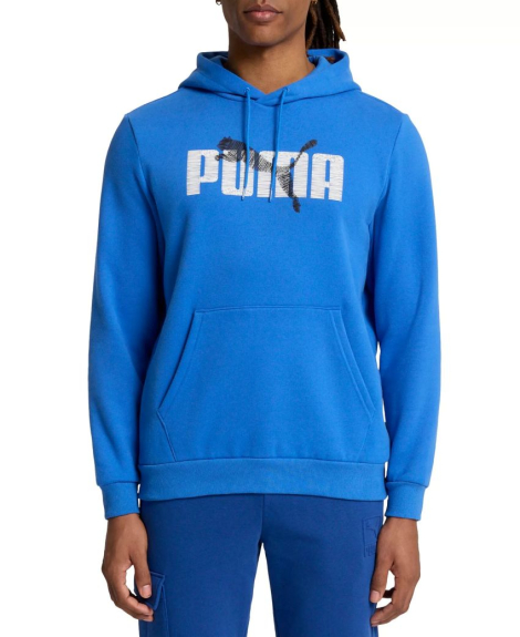 Мужское худи Puma на флисе 1159845833 (Синий M)
