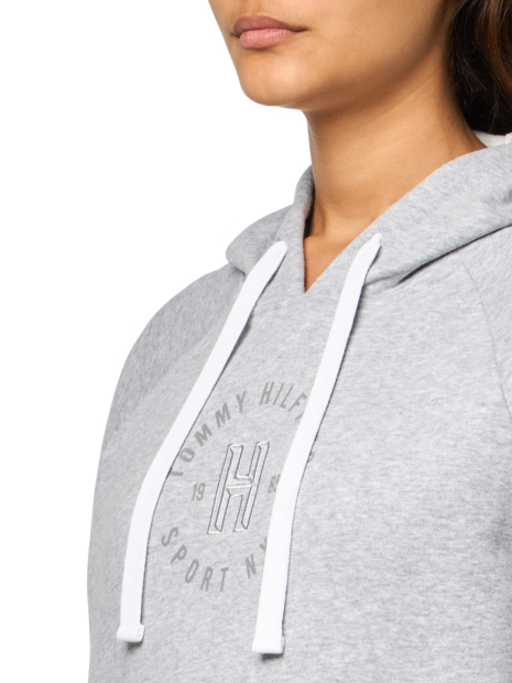 Женское худи на флисе Tommy Hilfiger 1159845913 (Серый M)