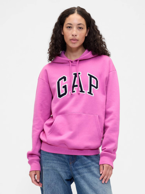 Женское худи на флисе GAP с логотипом 1159846484 (Розовый M)