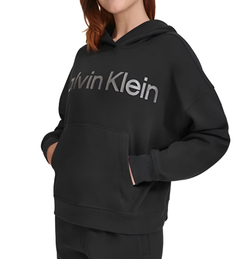 Женское худи Calvin Klein с капюшоном 1159847076 (Черный XL)