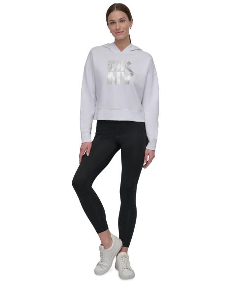 Женское худи DKNY на флисе 1159847507 (Белый S)