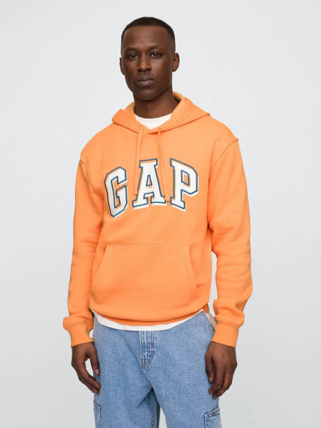 Чоловічий худий на флісі GAP з логотипом 1159848102 (Помаранчевий XL)