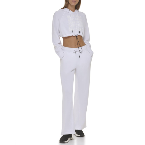 Жіноче укорочене худі DKNY на флісі 1159850500 (Білий XL)