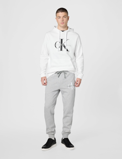 Чоловічий худий на флісі Calvin Klein з логотипом 1159851761 (Білий XL)