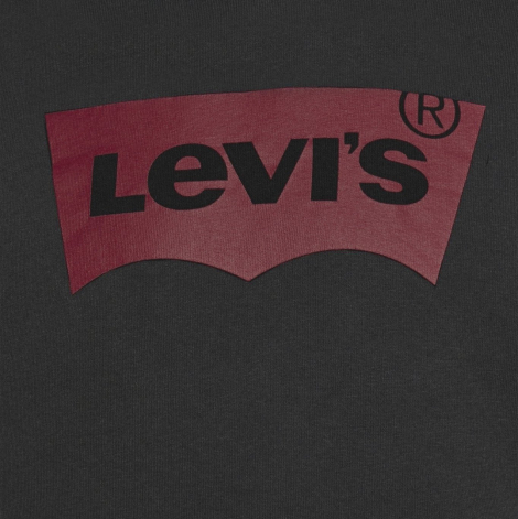 Мужское худи на флисе Levi's с логотипом 1159853287 (Черный S)