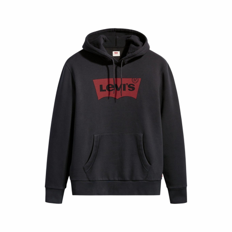 Мужское худи на флисе Levi's с логотипом 1159853287 (Черный S)
