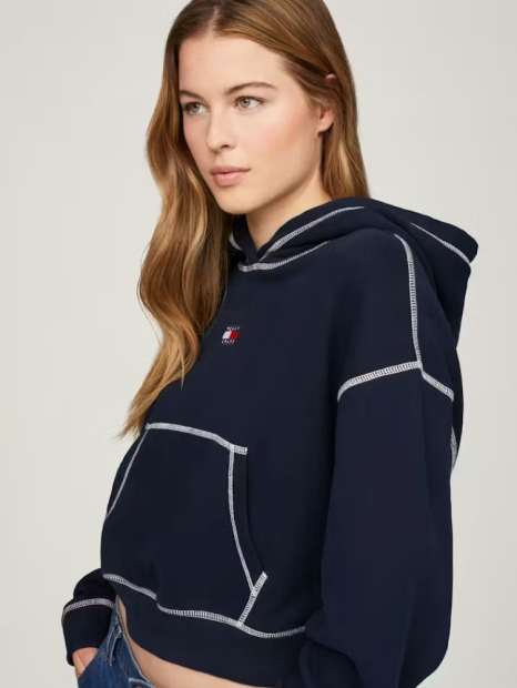 Укороченное худи Tommy Hilfiger 1159853409 (Синий XL)