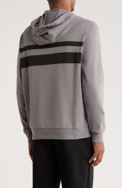 Мужское худи HUGO by Hugo Boss с логотипом 1159854696 (Серый XXL)