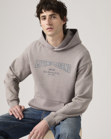 Чоловічий худий Levi's з принтом 1159857390 (Сірий S)