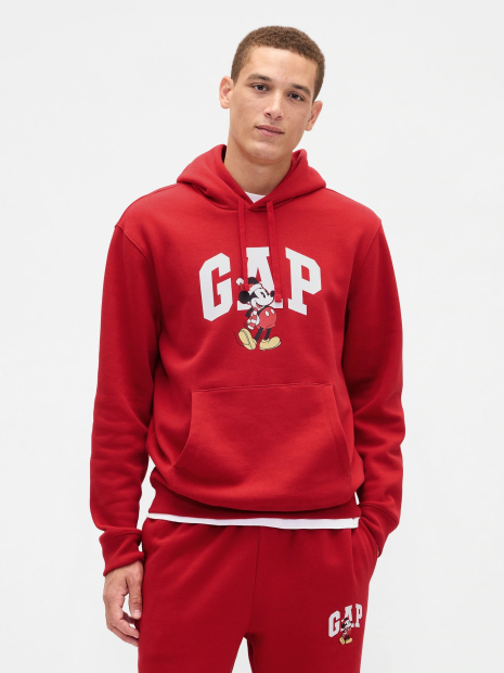 Мужское худи на флисе GAP × Disney 1159858247 (Красный L)