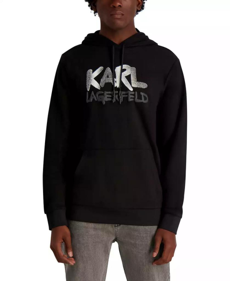 Мужское худи Karl Lagerfeld Paris с логотипом 1159859874 (Черный XL)