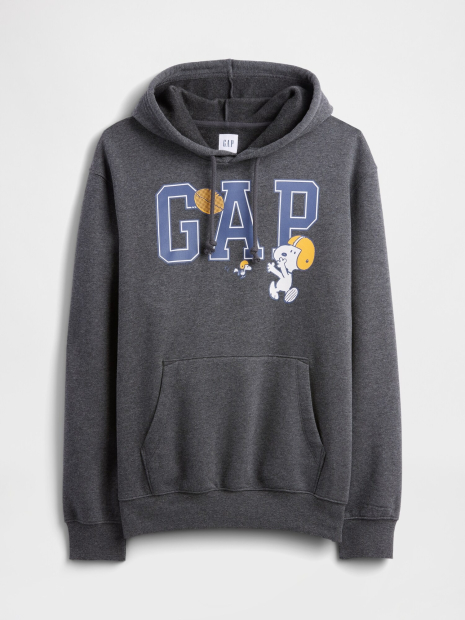Мужское худи с принтом Peanuts GAP 1159860850 (Серый M)