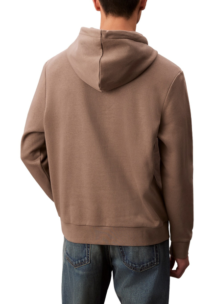 Чоловічий худі на флісі Calvin Klein з логотипом 1159862124 (Коричневий XXL)