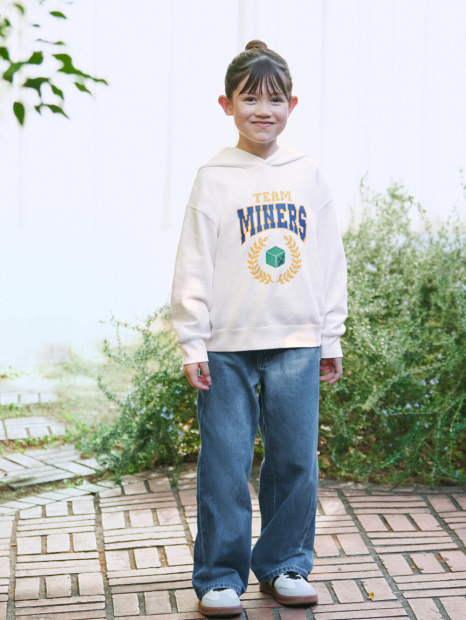 Худи Minecraft UNIQLO с капюшоном 1159862529 (Белый 9-10) на рост 135-145 см