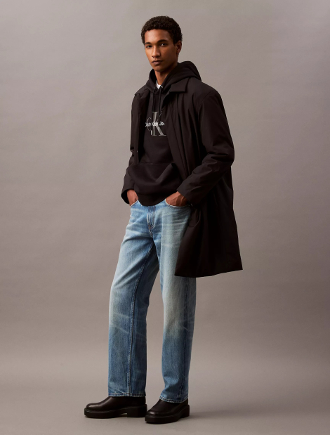 Мужское худи на флисе Calvin Klein с логотипом 1159862986 (Черный M)
