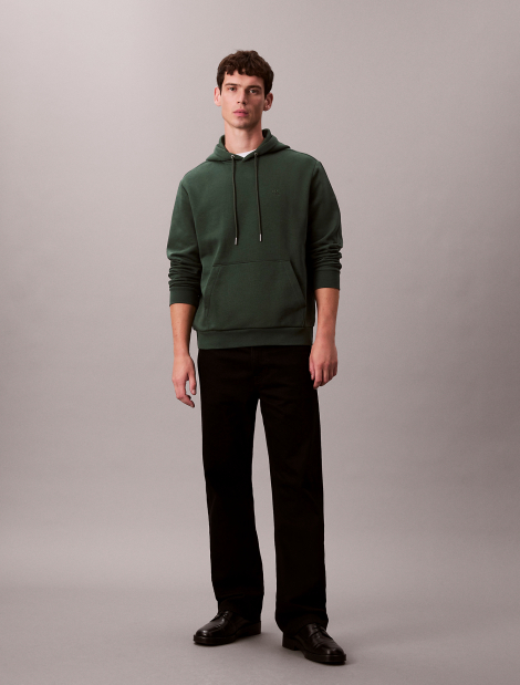 Мужское худи на флисе Calvin Klein с логотипом 1159863071 (Зеленый XXL)