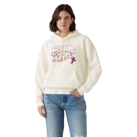 Женское худи Levi's на флисе 1159863597 (Белый L)