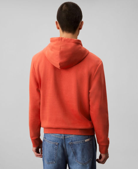 Мужское худи на флисе Calvin Klein с логотипом 1159863865 (Оранжевый XXL)
