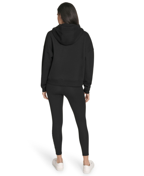Женское худи на флисе Calvin Klein с капюшоном 1159864588 (Черный L)