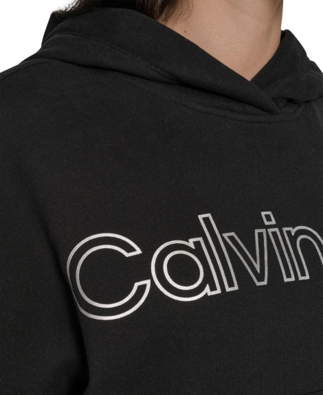 Женское худи на флисе Calvin Klein с капюшоном 1159864588 (Черный L)