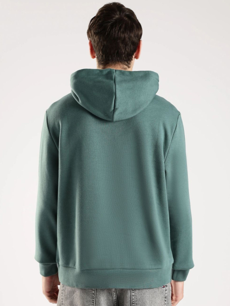 Мужское худи на флисе Calvin Klein с логотипом 1159864750 (Зеленый XS)