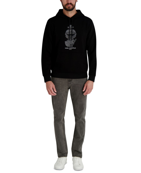 Чоловічий худі Karl Lagerfeld Paris з капюшоном 1159864876 (Чорний L)