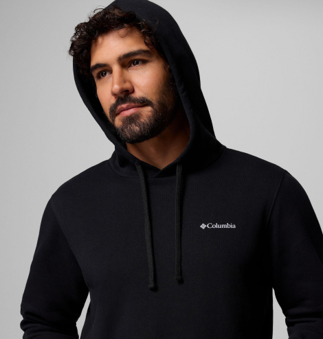 Чоловічий худі на флісі Columbia з логотипом 1159865340 (Чорний 1X)