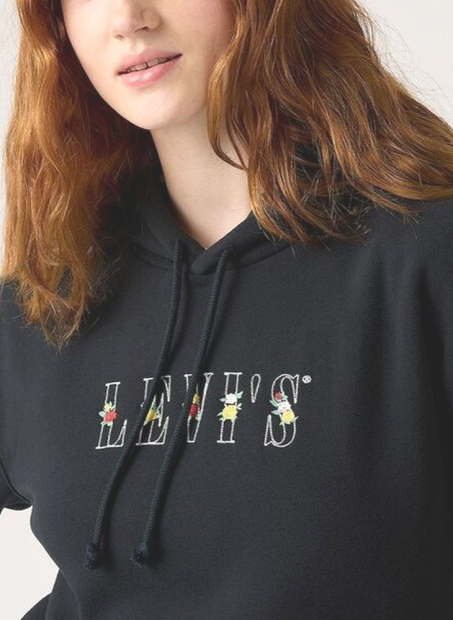 Жіноче худі Levi's на флісі 1159893709 (Сірий XXL)