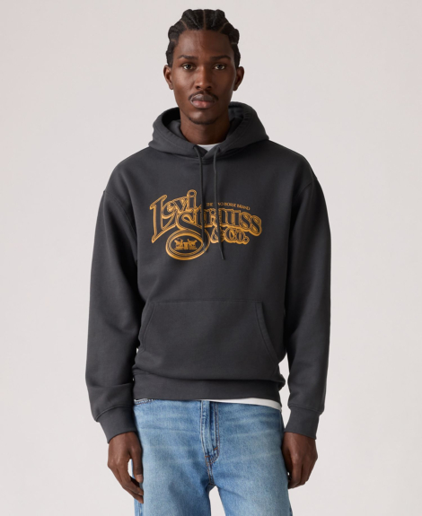 Мужское худи на флисе Levi's 1159911016 (Черный S)