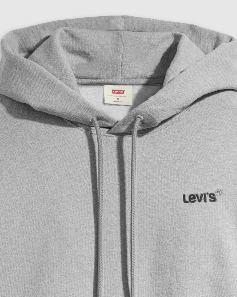 Чоловічий худі Levi's на флісі 1159965704 (Сірий L)