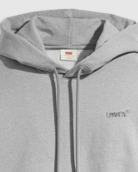 Чоловічий худі Levi's на флісі 1159973879 (Сірий XXL)
