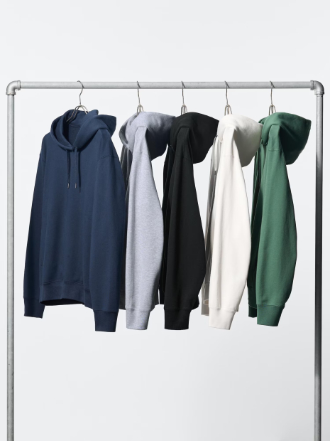 Худі з капюшоном UNIQLO 1160056904 (Молочний L)