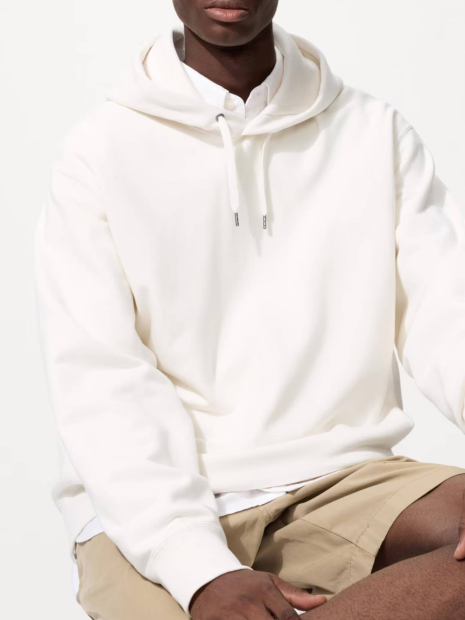 Худі з капюшоном UNIQLO 1160056904 (Молочний L)