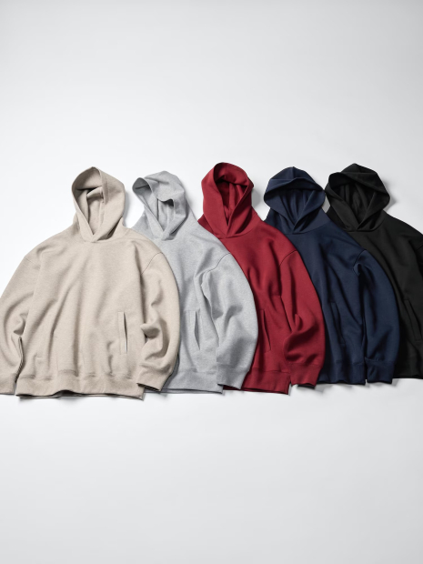 Худі з капюшоном UNIQLO оверсайз 1160069591 (Бордовий M)